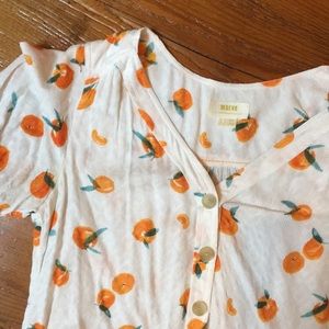 ANTHROPOLOGIE peach top